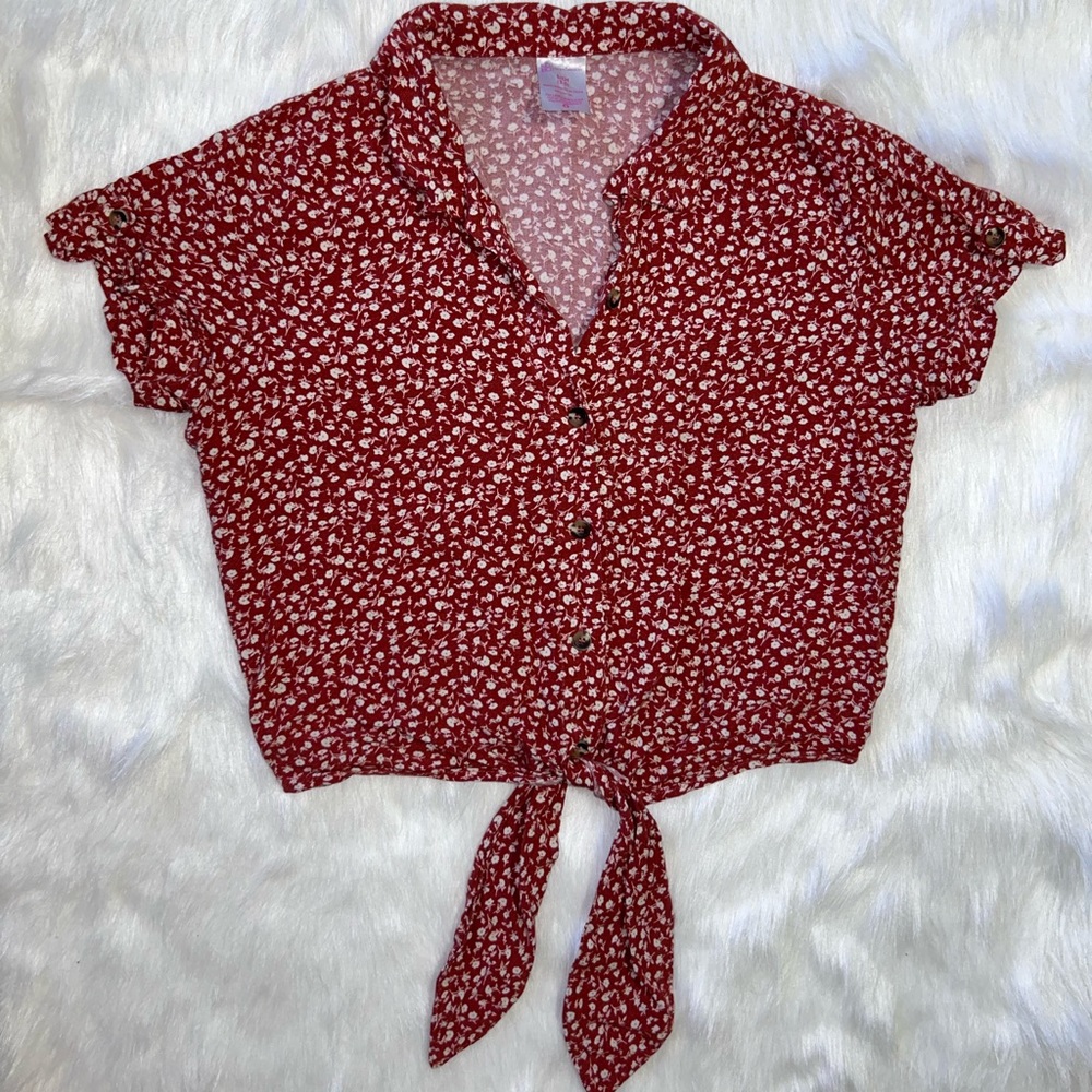 Tie Front Blouse | Button up | Fall Time Blouse